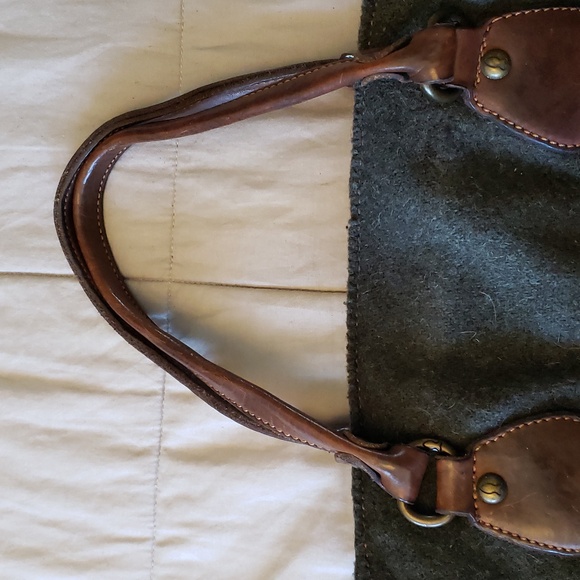 Campomaggi wool and leather large zipper tote - Picture 16 of 16
